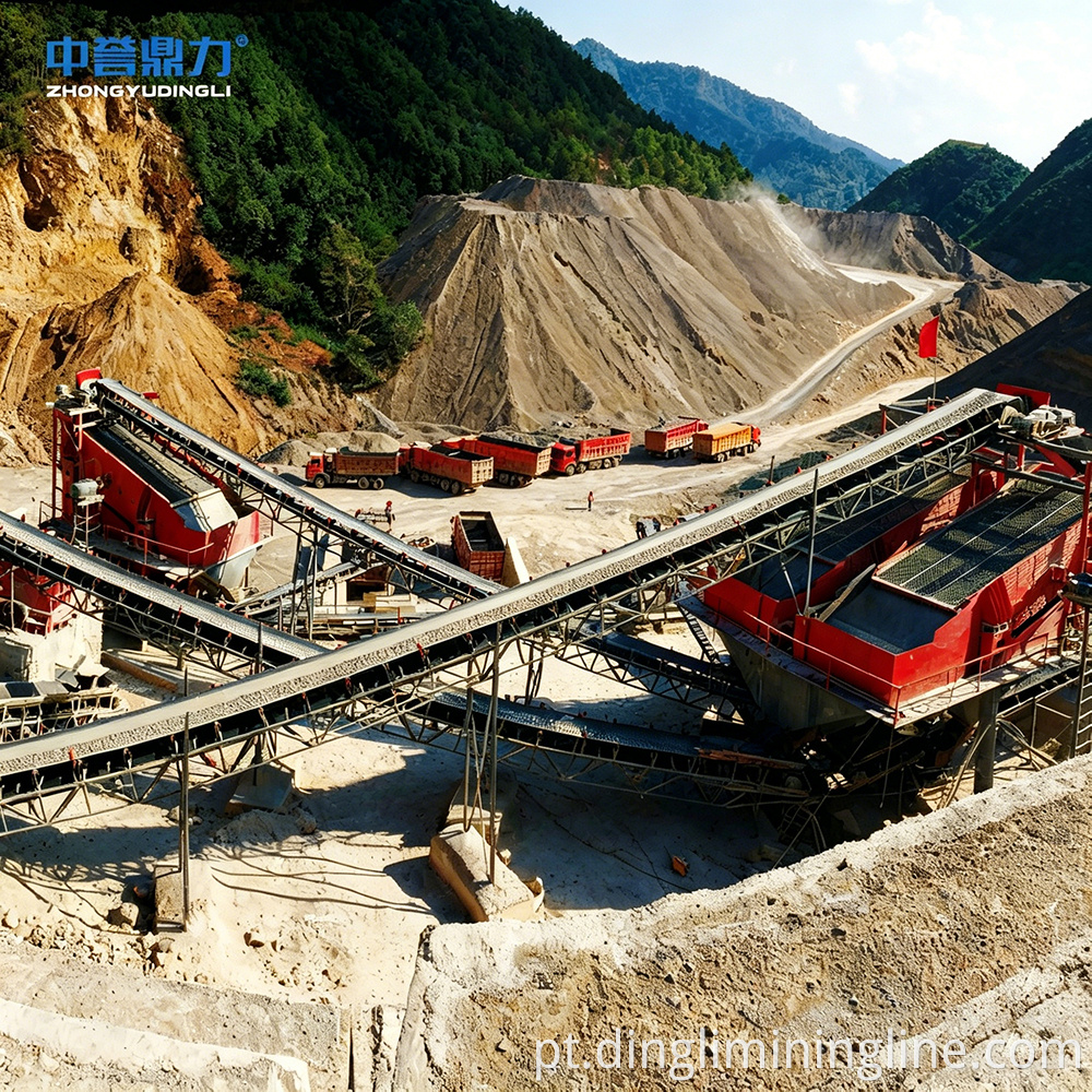 mobile aggregate crushing plant